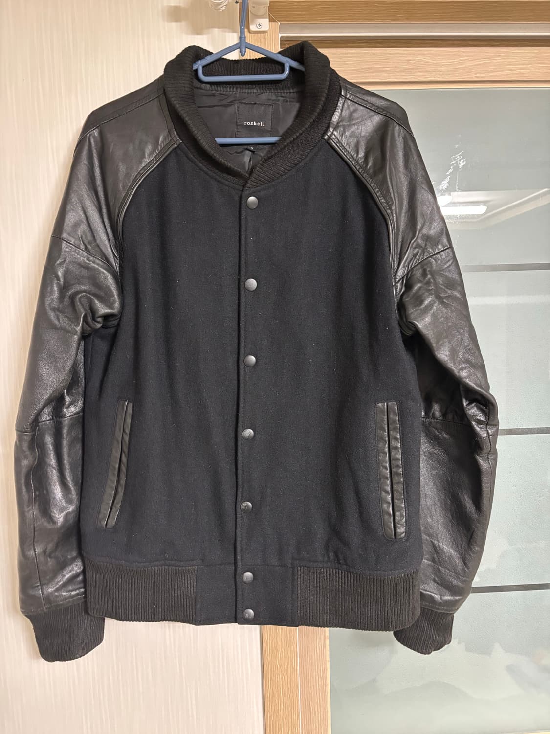 roshell 소가죽 바시티자켓 상품이미지1