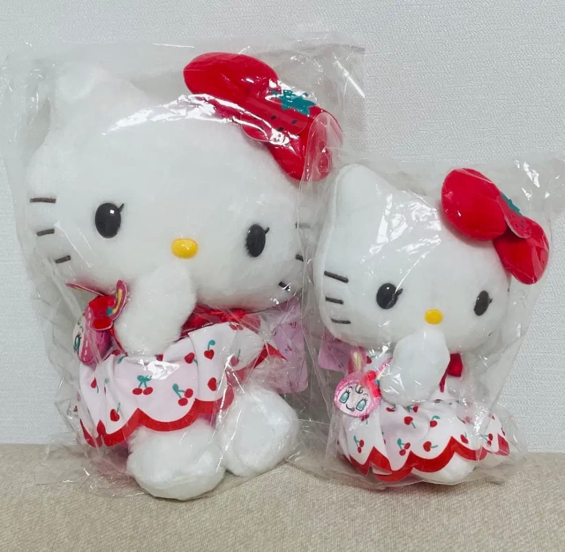메조피아노 헬로키티 콜라보 3종 세트 (인형1 키링2) 상품이미지2