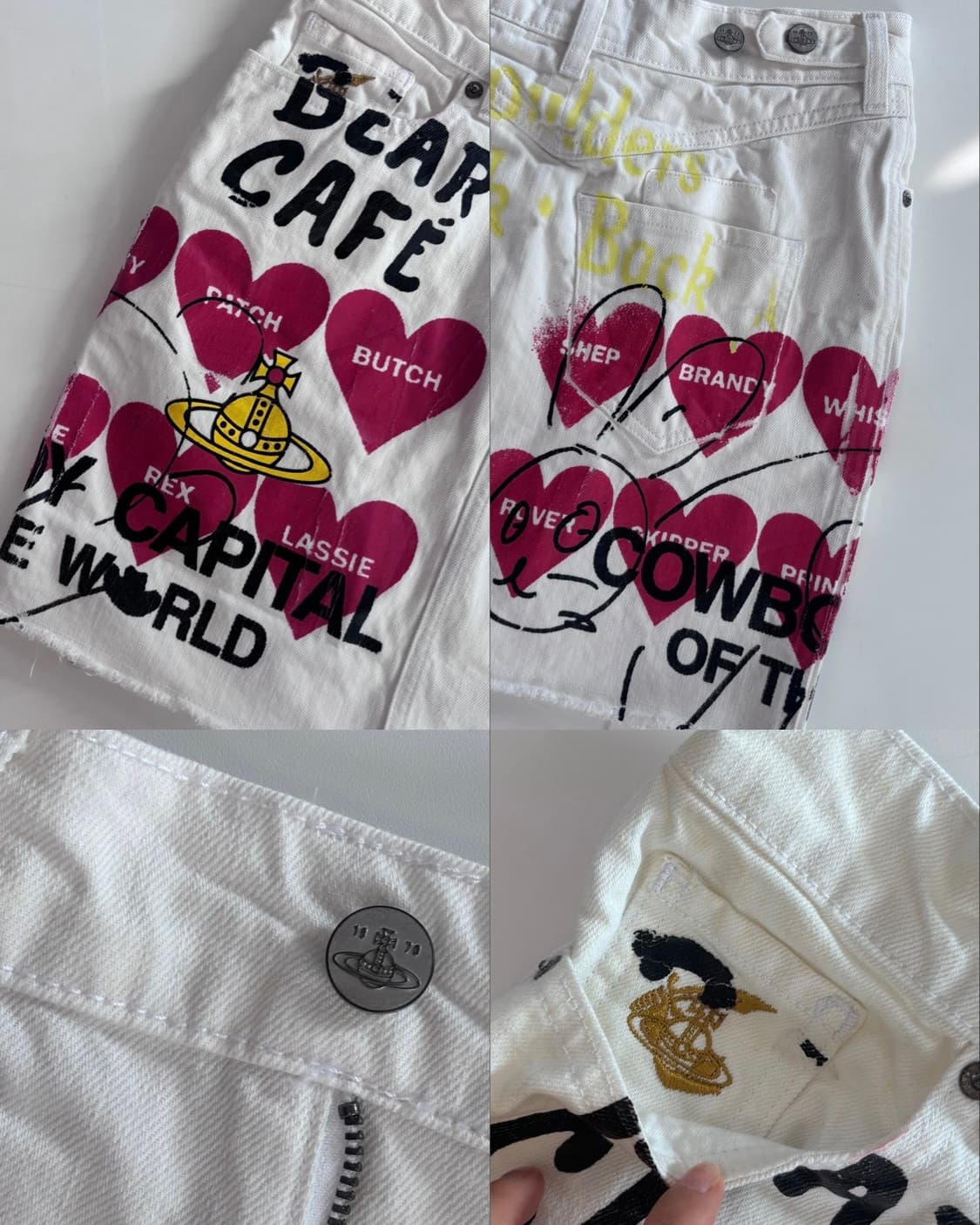 비비안웨스트우드 프린팅 화이트 H 스커트  상품이미지6