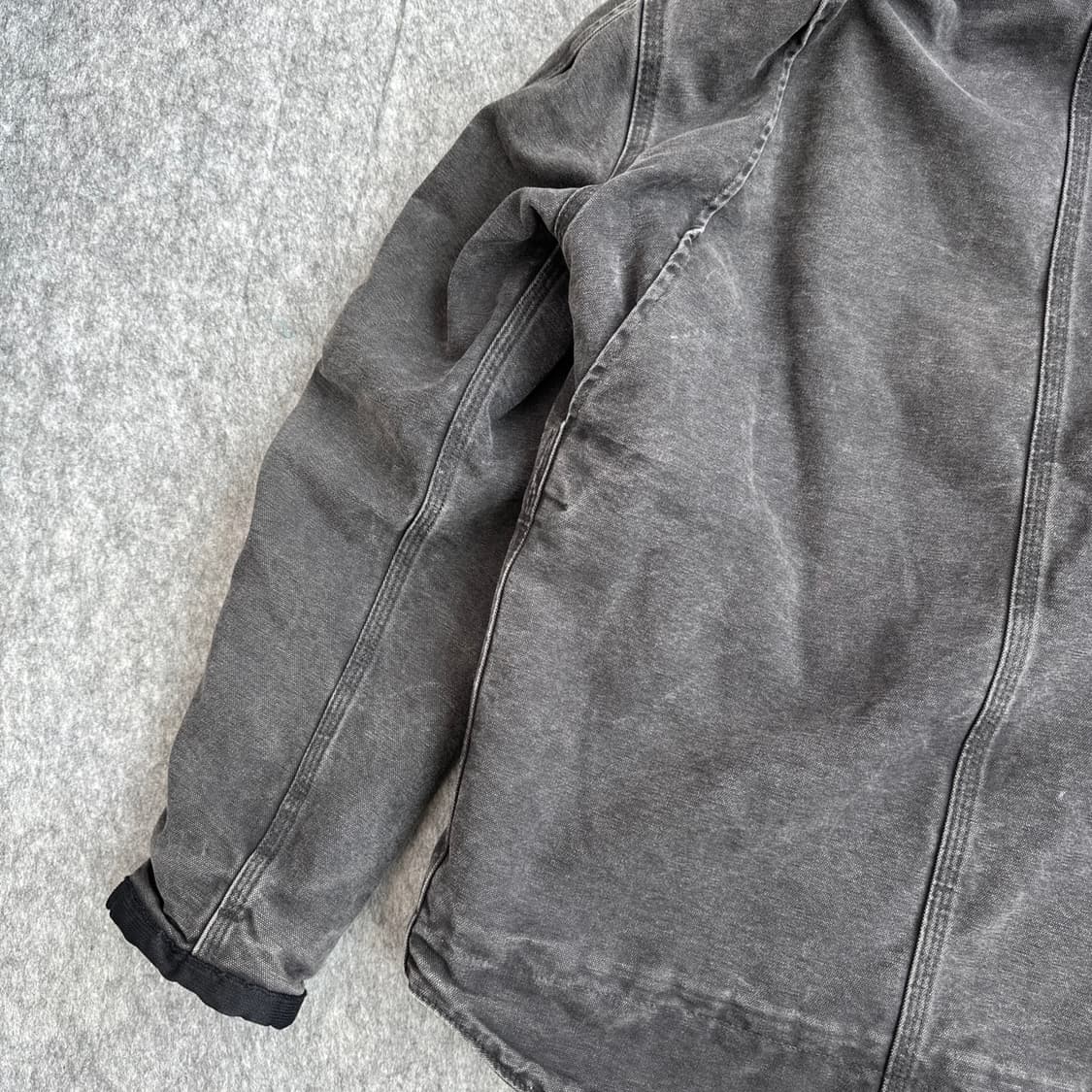 S 칼하트 OG 쉐르파 라인 바틀렛 블랙 자켓   상품이미지9