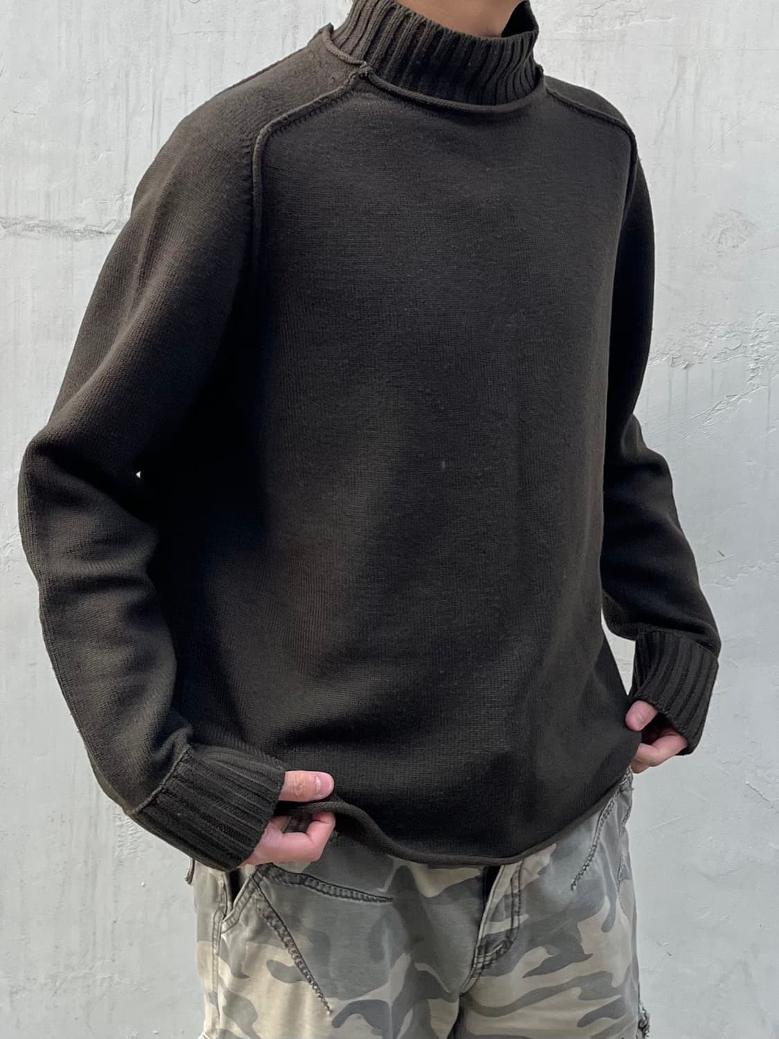 CP컴퍼니 04aw 인사이드아웃 모크넥 니트 상품이미지1