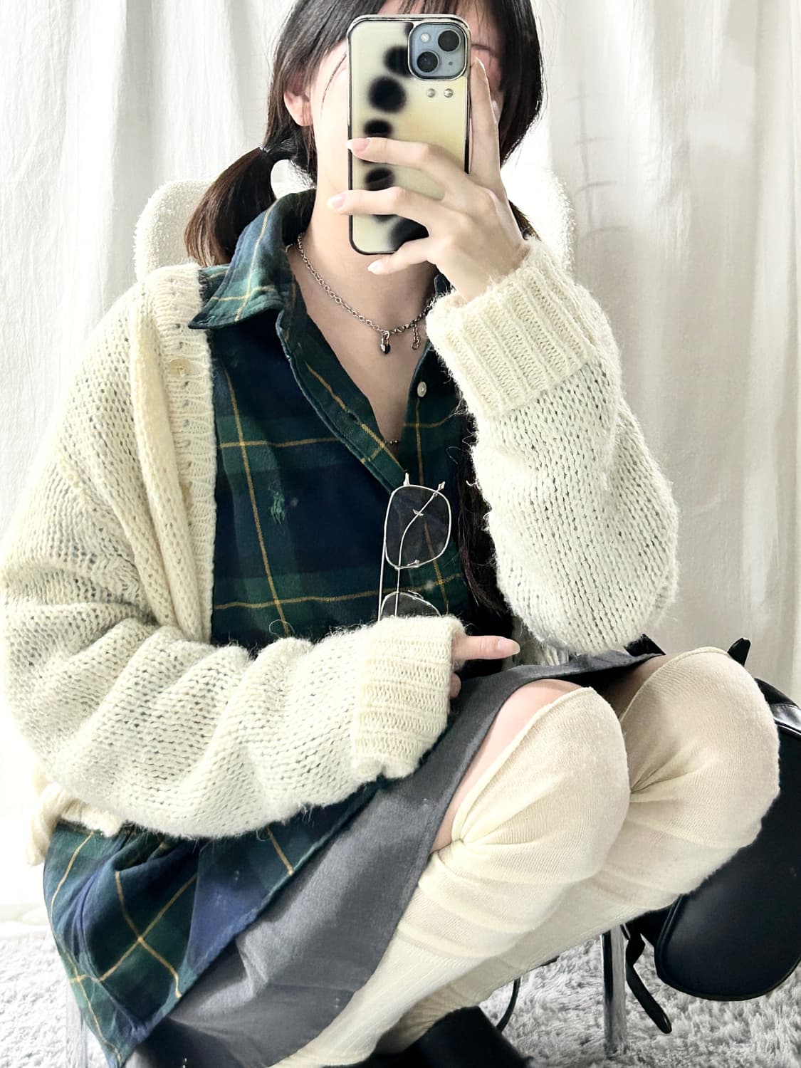 폴로 그린포니 체크셔츠 상품이미지3