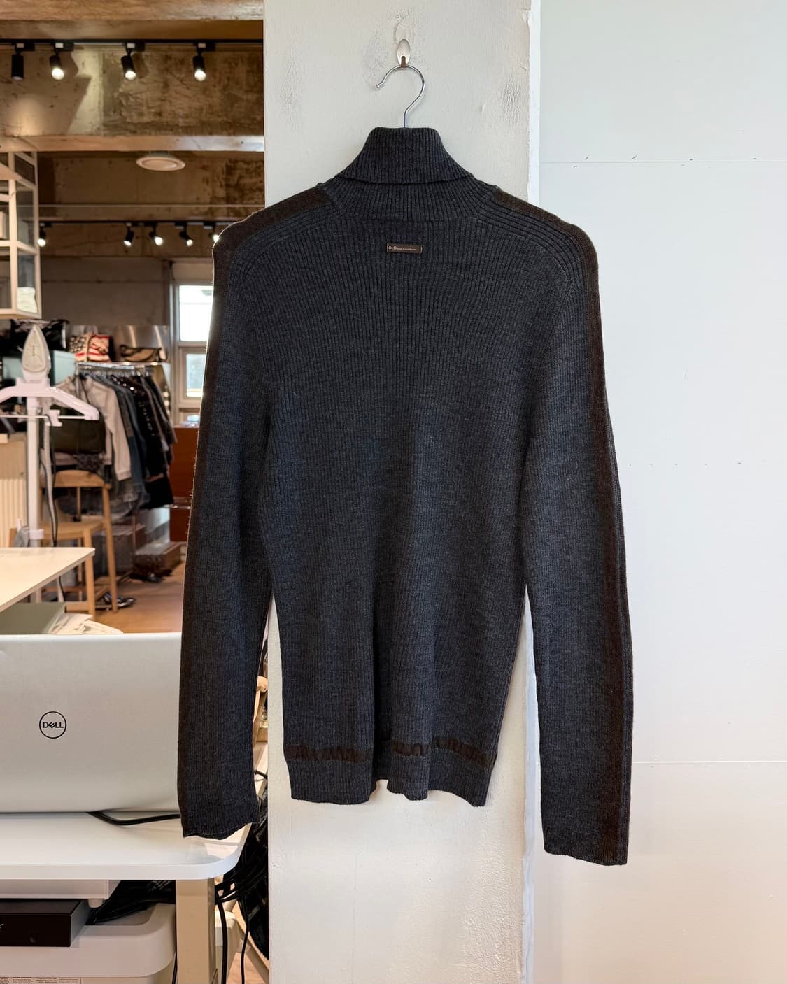 돌체앤가바나 차콜 아크릴울 터틀넥 니트 상품이미지7
