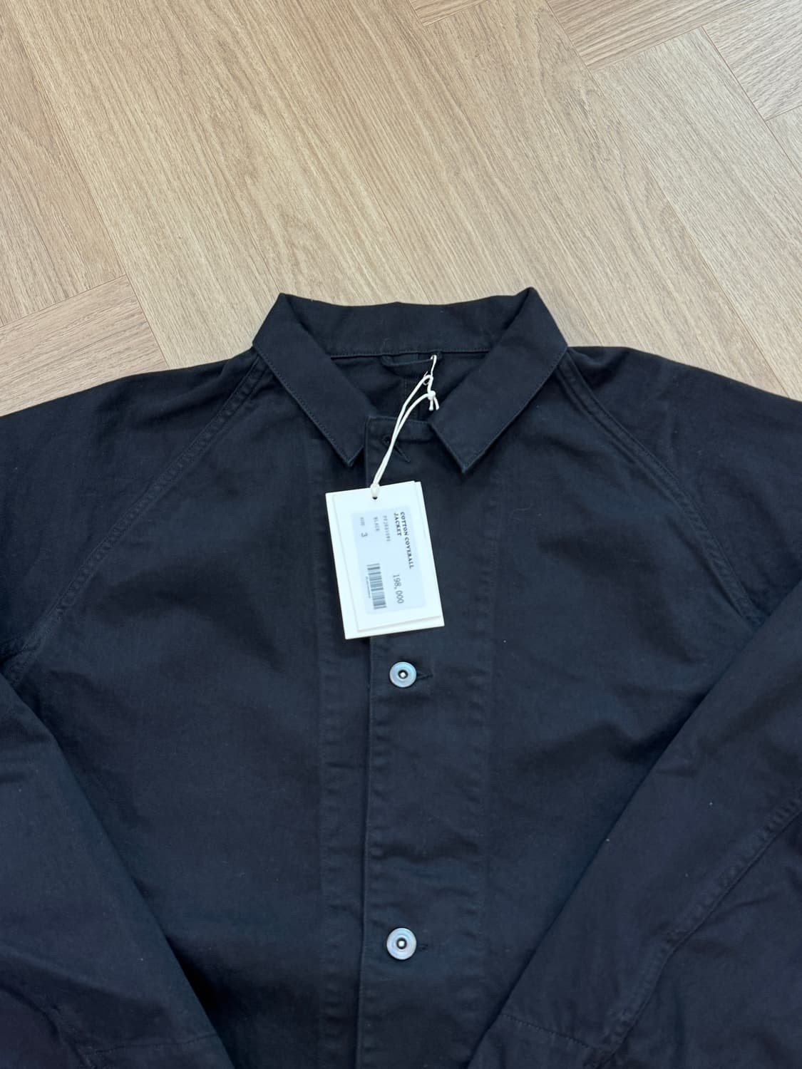 퍼블릭피겨 26ss 코튼 커버올 워크자켓 - 블랙 3사이즈 상품이미지2