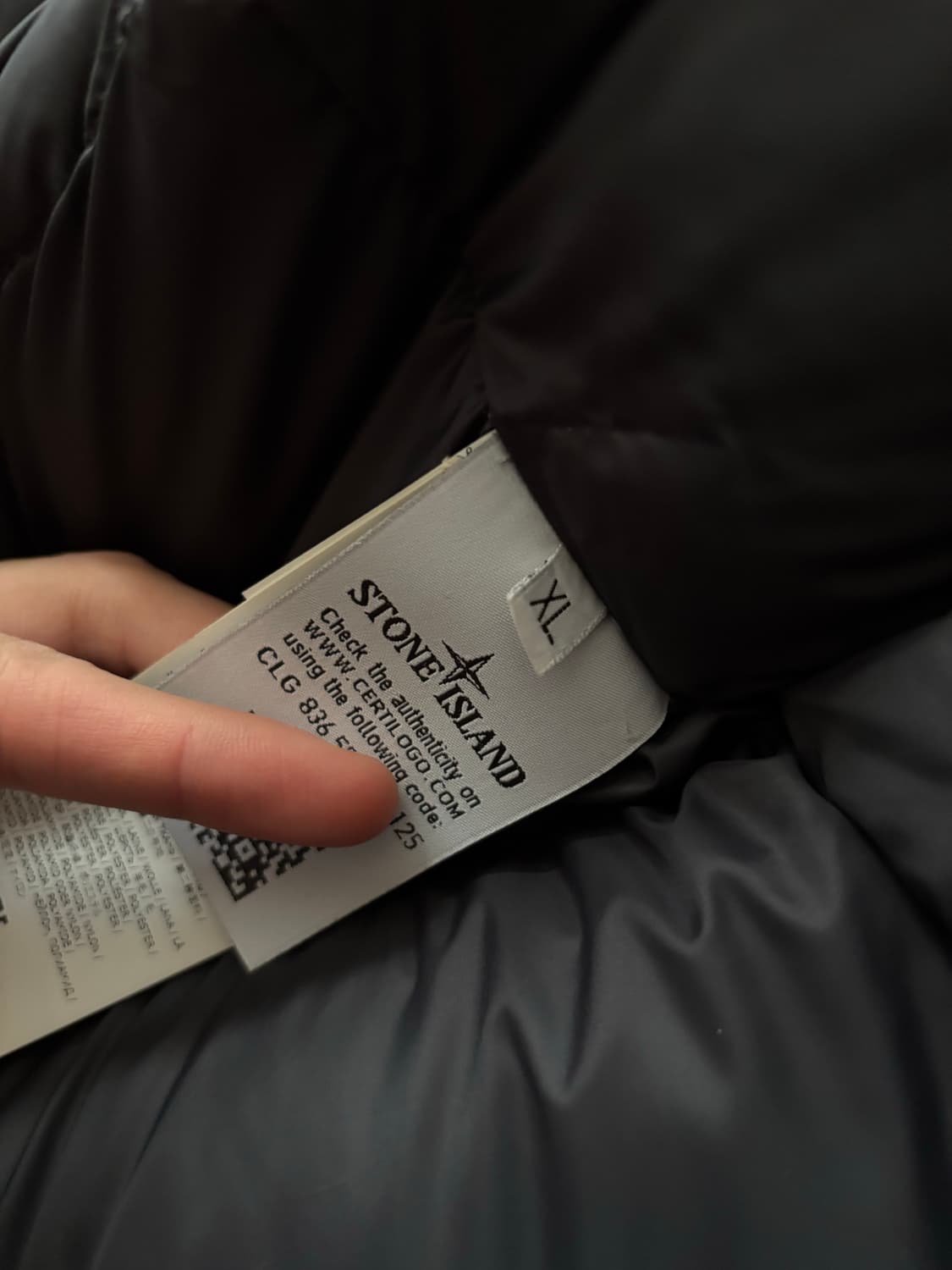 스톤아일랜드 다비드tc 롱패딩 블랙 xl 상품이미지5