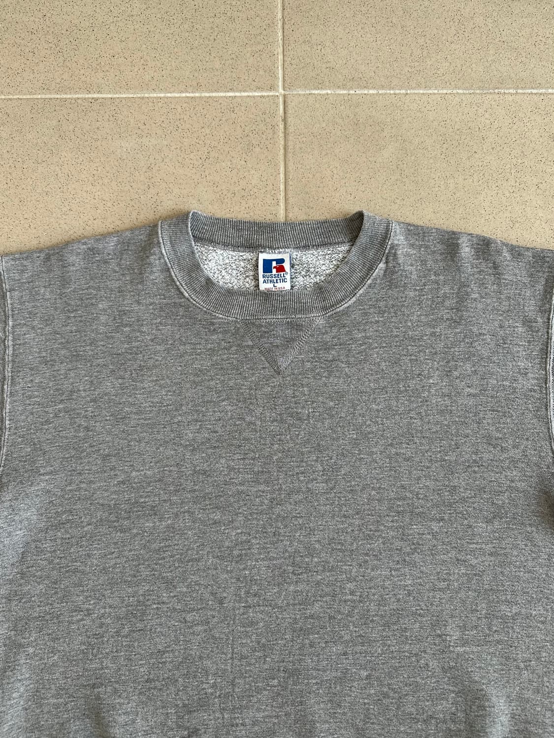 90s 빈티지 러셀 스웻셔츠 그레이 L USA 상품이미지4