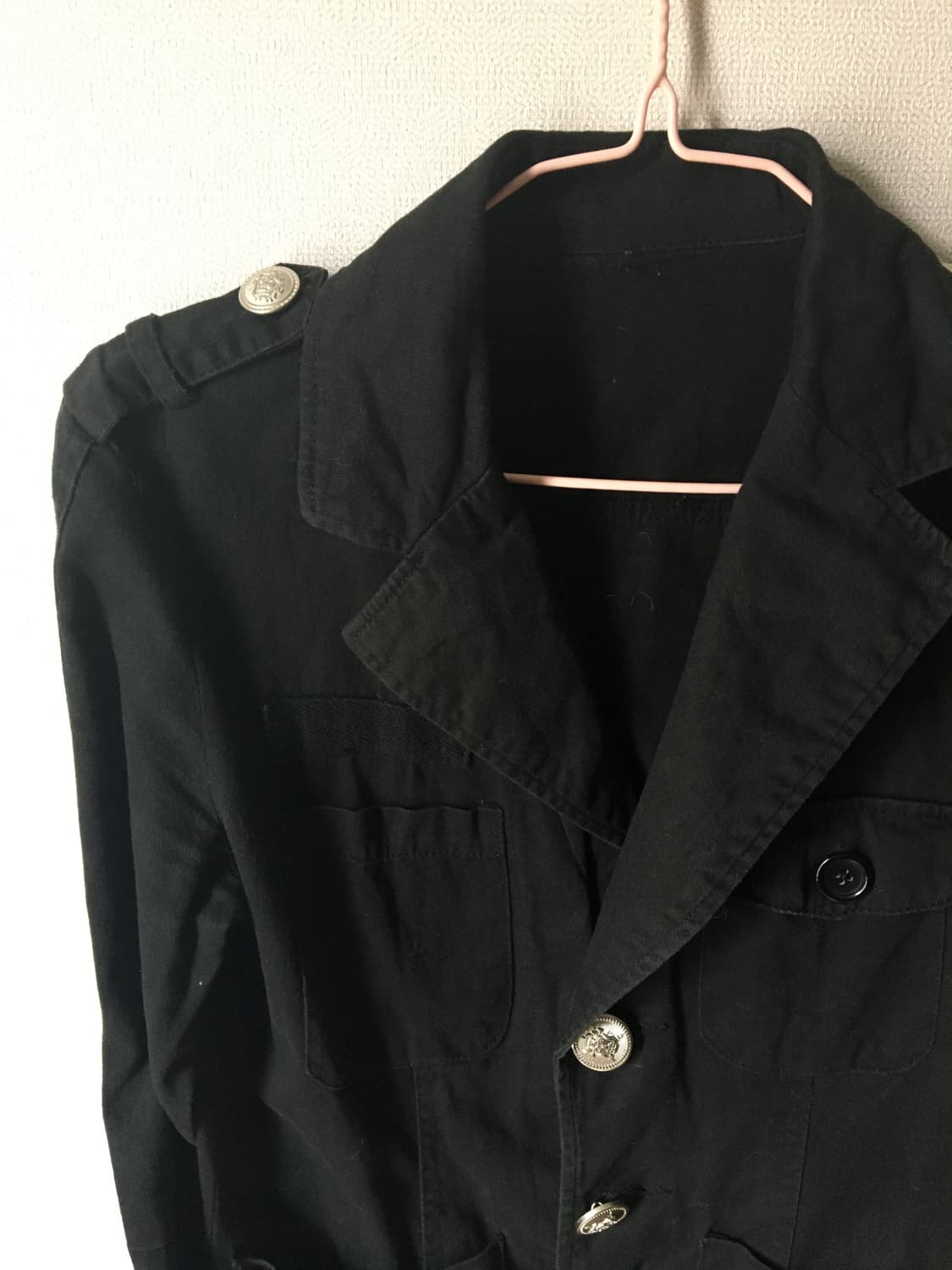 고스 은장 버튼 블랙 자켓 공겜 상품이미지4