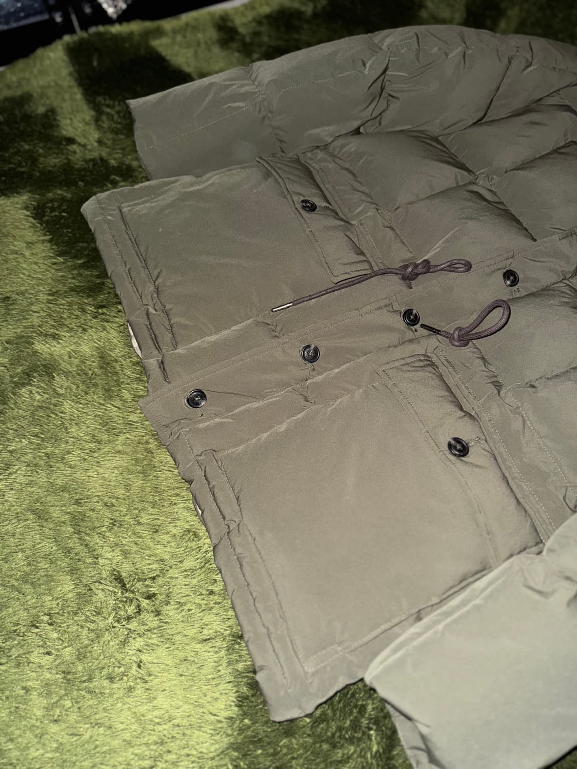 [XL] 에디바우어 카라코람 시베리아 구스 다운 파카 패딩 올리브 상품이미지4