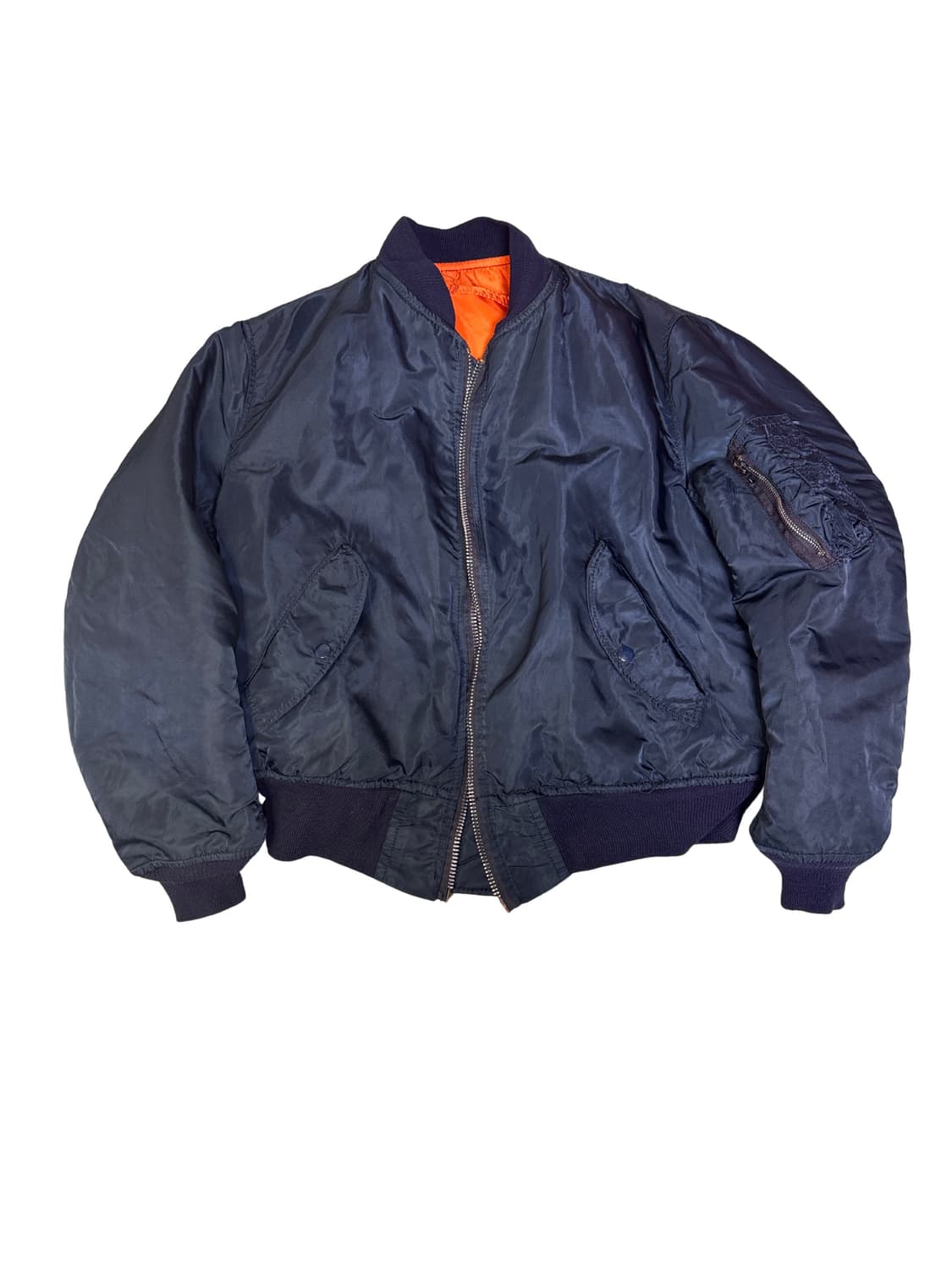 빈티지 알파인더스트리 ma-1 항공점퍼 다크네이비 M 상품이미지1