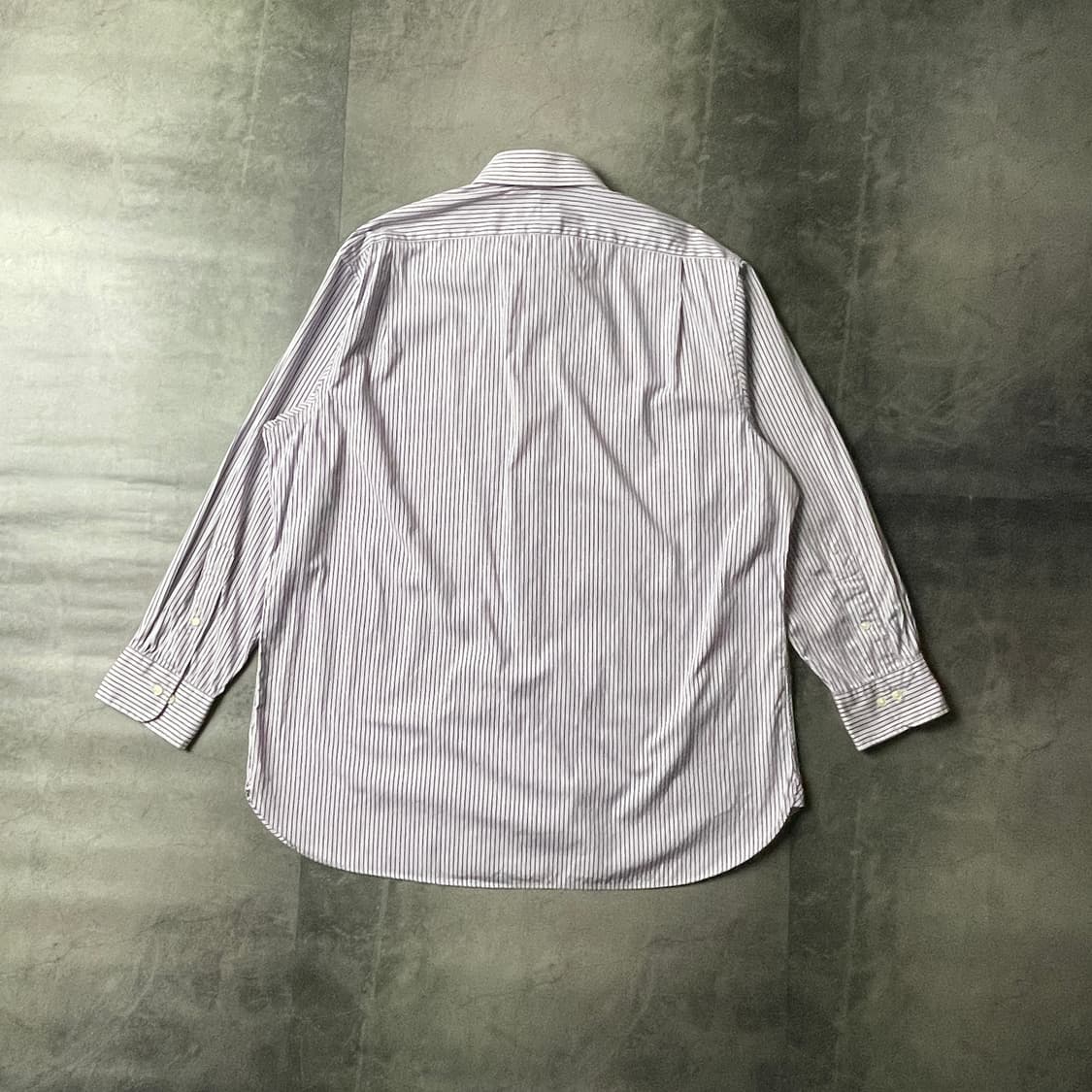 RALPH LAUREN 랄프로렌 빈티지 퍼플 스트라이프 코튼셔츠 상품이미지5