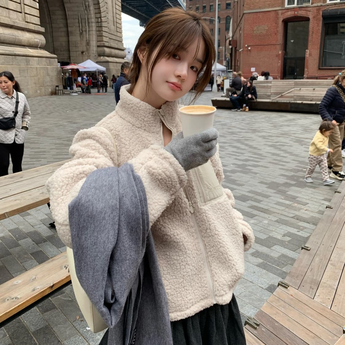 더바넷 플리스 후리스 Flock Fleece Zip-Up Jacket 상품이미지4