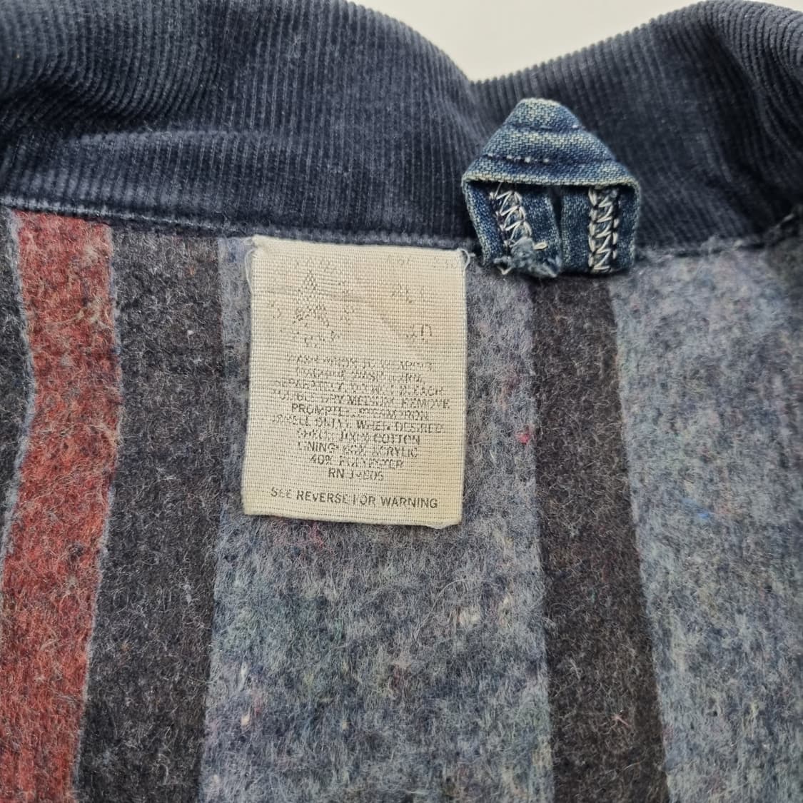 90s 빈티지 칼하트 데님 초어자켓 - 40 상품이미지10