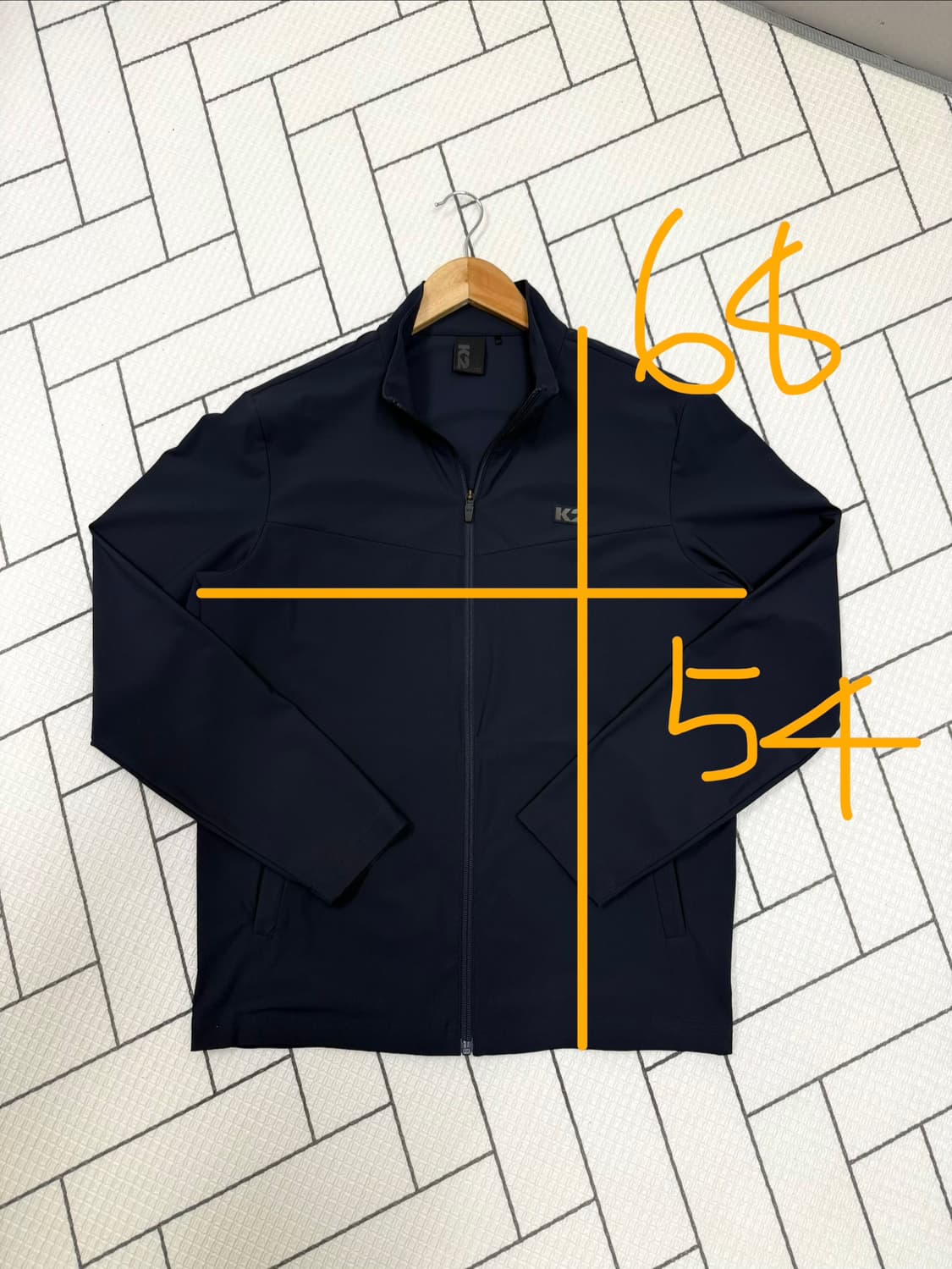 남성 100 슬림 / K2 냉감 집업 바람막이 네이비 상품이미지2