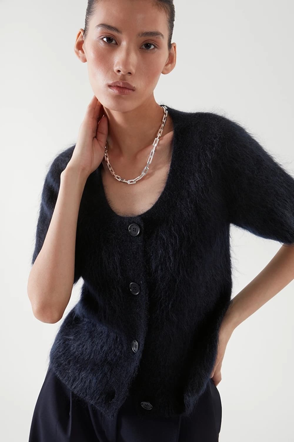 코스 모헤어 반팔니트 상품이미지1