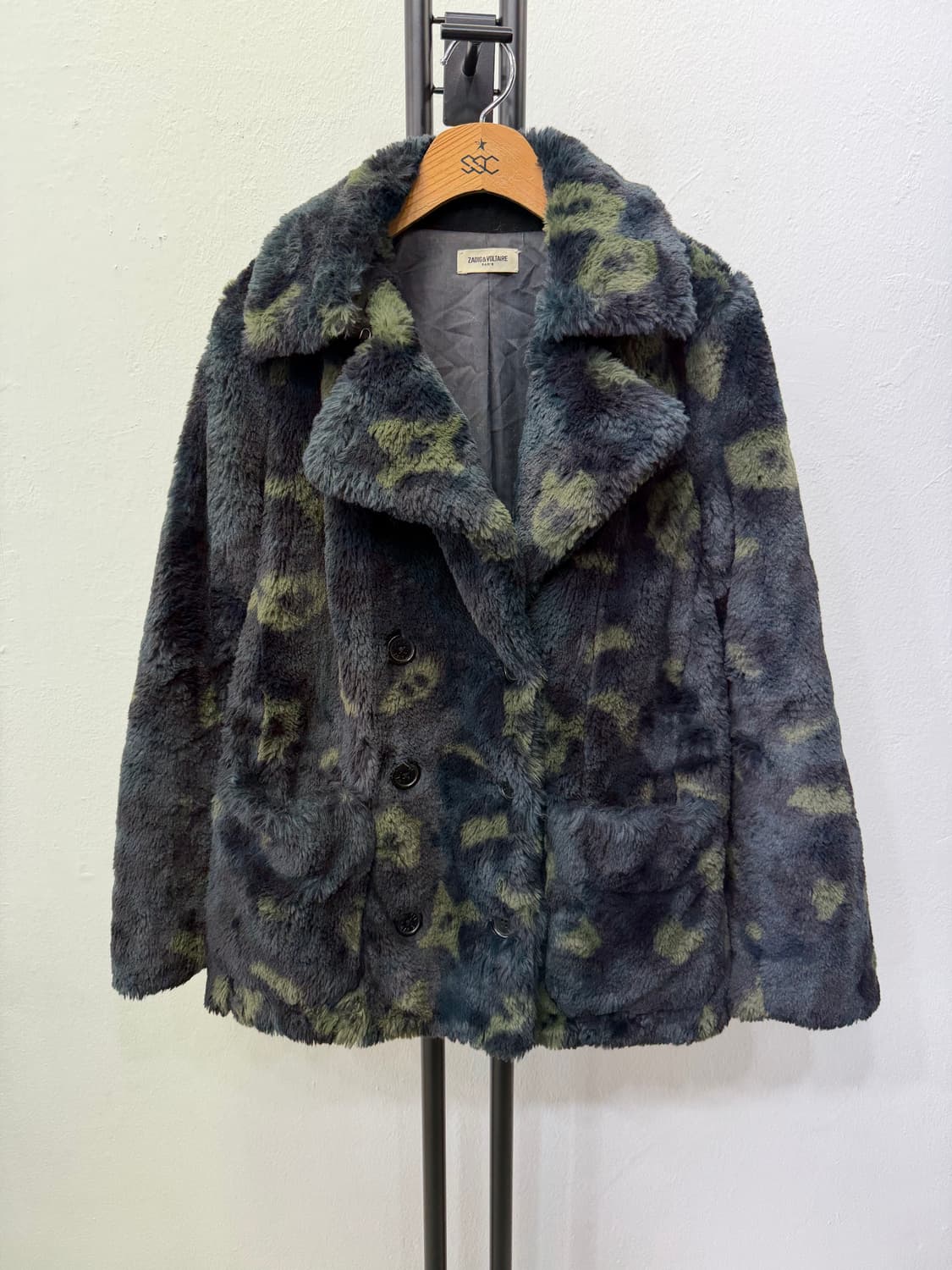 정품) 쟈딕앤볼테르 카모 퍼 자켓 S 상품이미지1