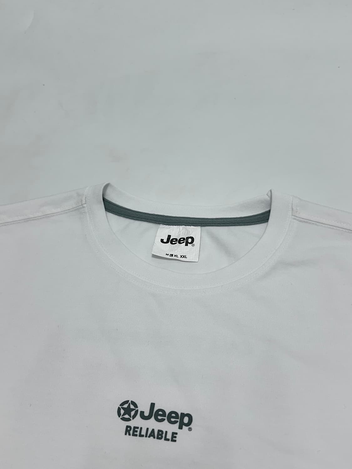 지프 jeep 화이트 롱슬리브 긴팔티셔츠 상품이미지6
