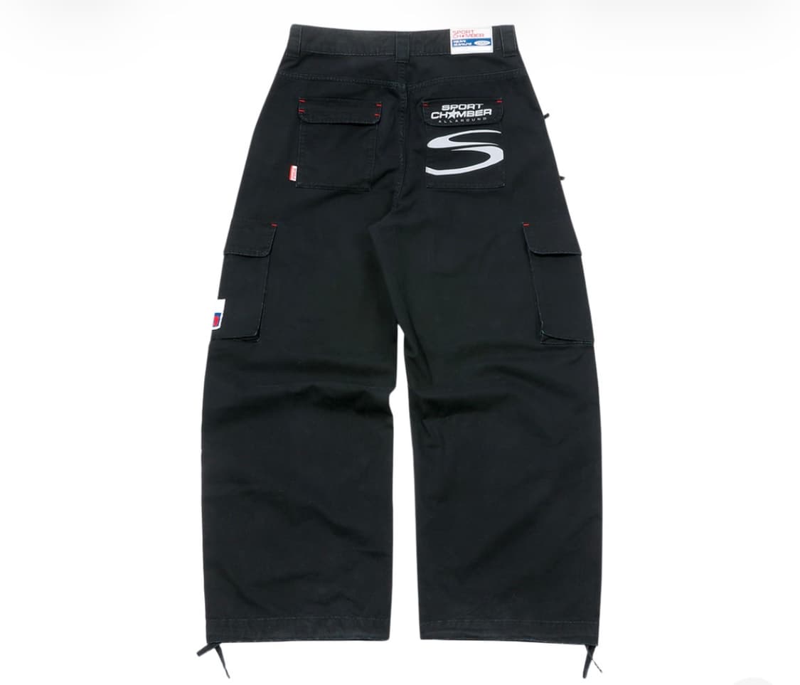 스포츠챔버 x 코카콜라 카고 팬츠 블랙 상품이미지2