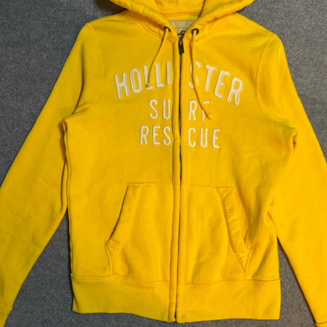 홀리스터 노랑 후드집업 m 상품이미지2