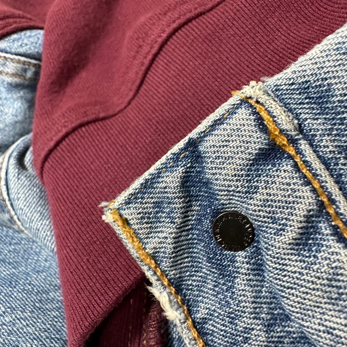 90 S 알렌산더왕 스웻코튼 데님 도킹 트러커자켓 남여공용 상품이미지8