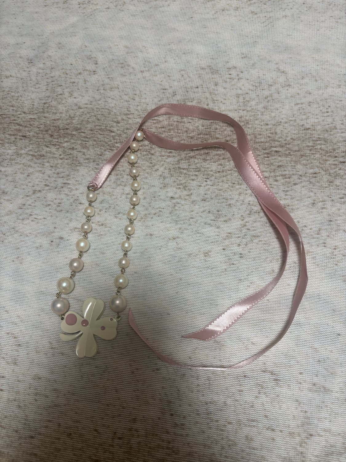 네잎클로버 진주 목걸이 상품이미지2