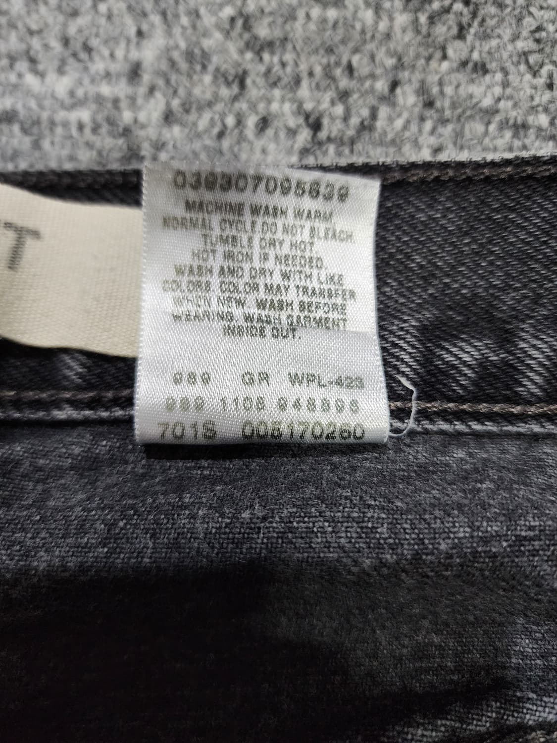 리바이스 517 부츠컷 흑청 데님 팬츠 34 상품이미지10