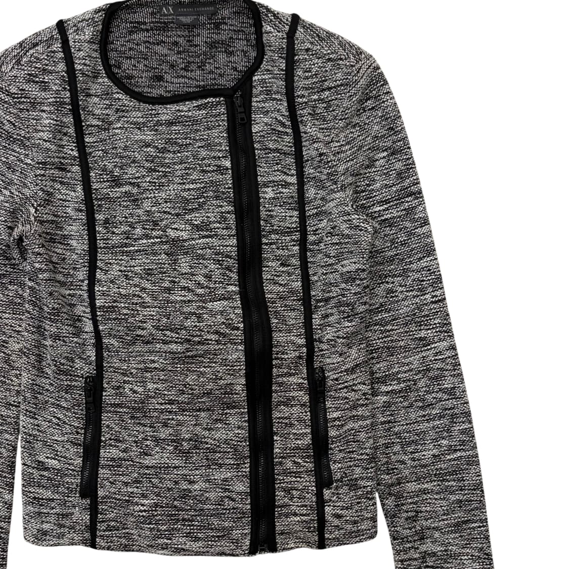 Armani exchange 아르마니 익스체인지 논카라 라이더 자켓 상품이미지3