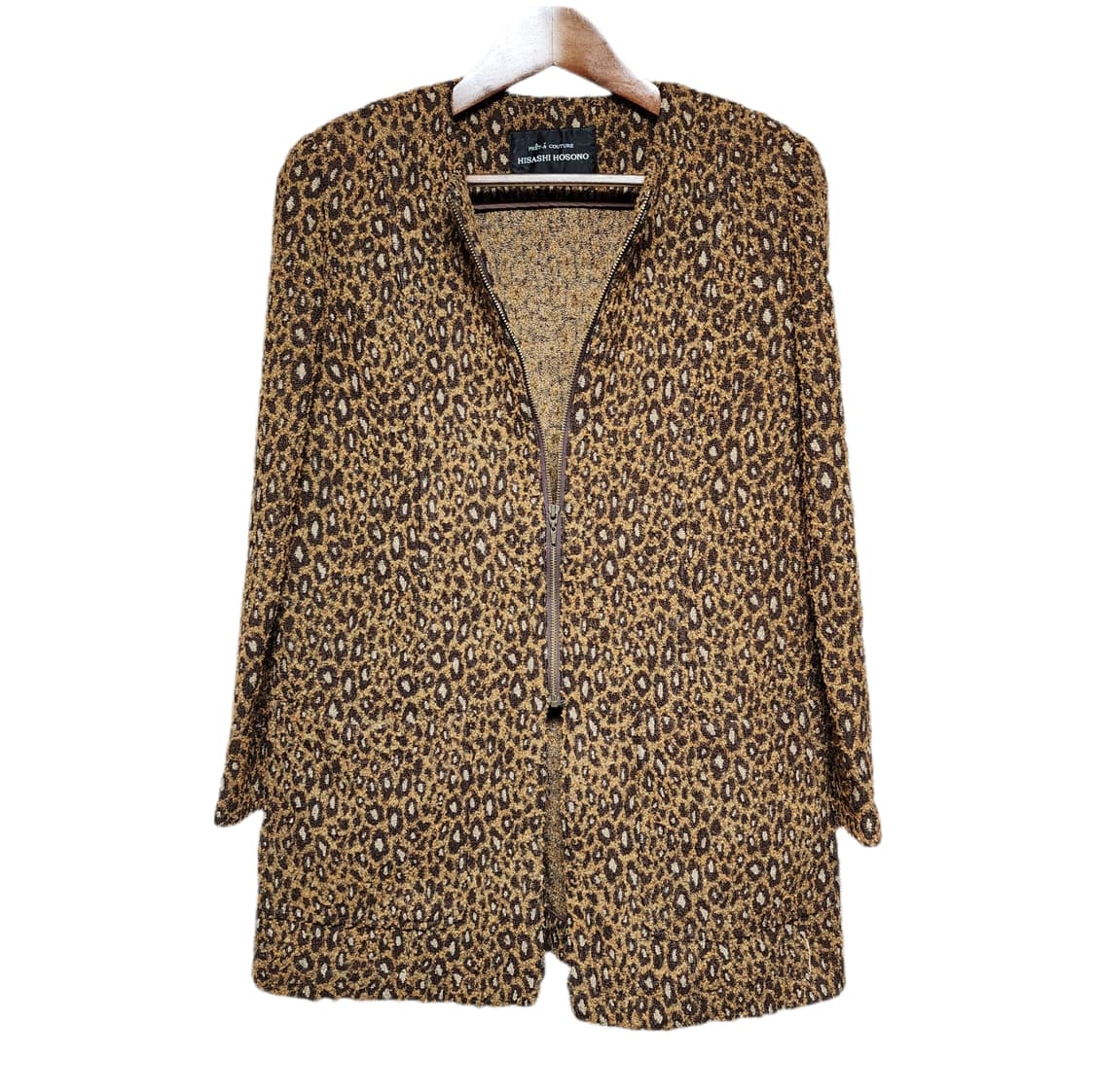 프레타 쿠튀르 호소노 히사시 요지야마모토 디자이너 레오파드 하프 자켓 상품이미지1