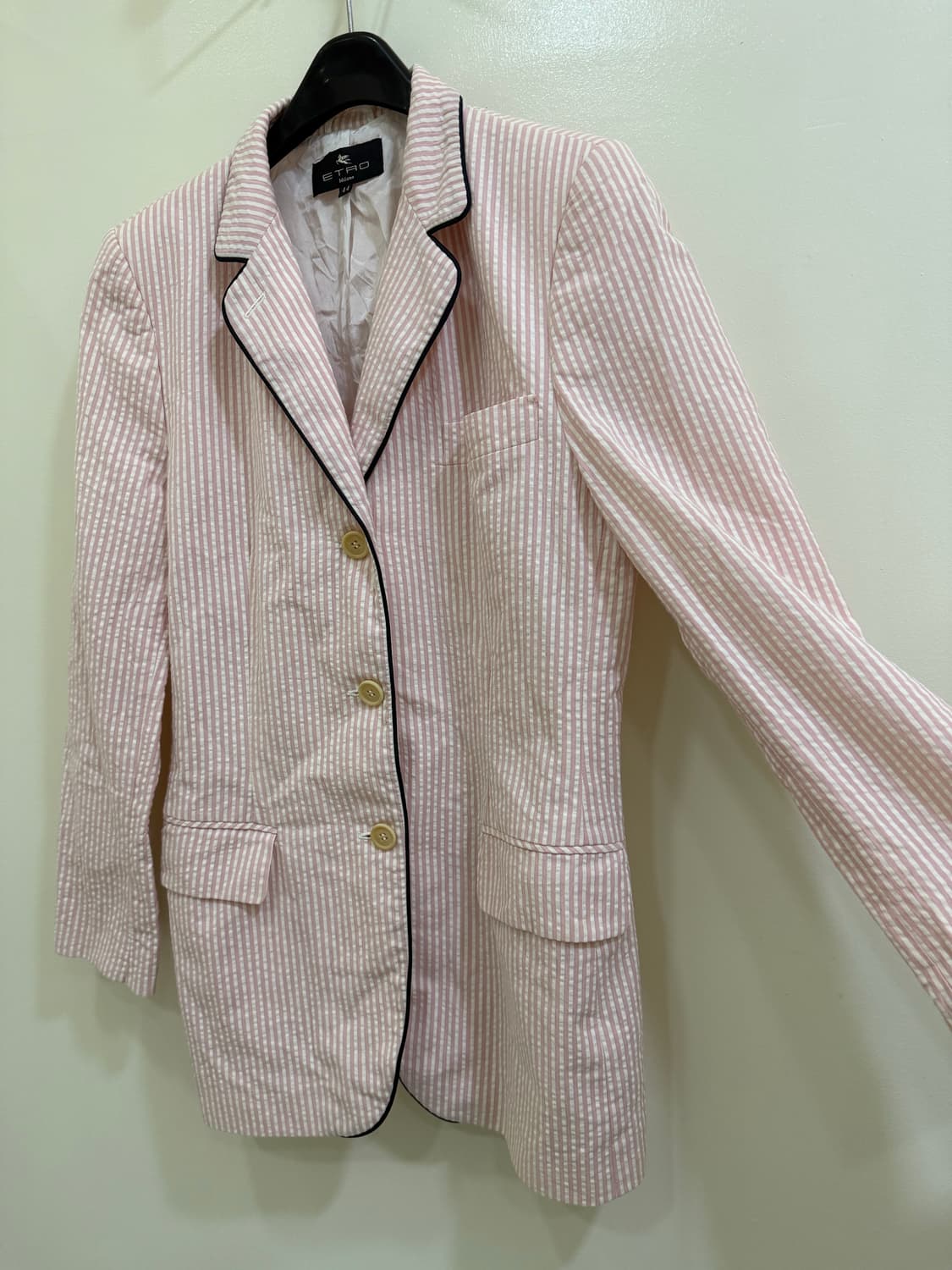 에트로 시어서커 핑크 자켓 정품 상품이미지2