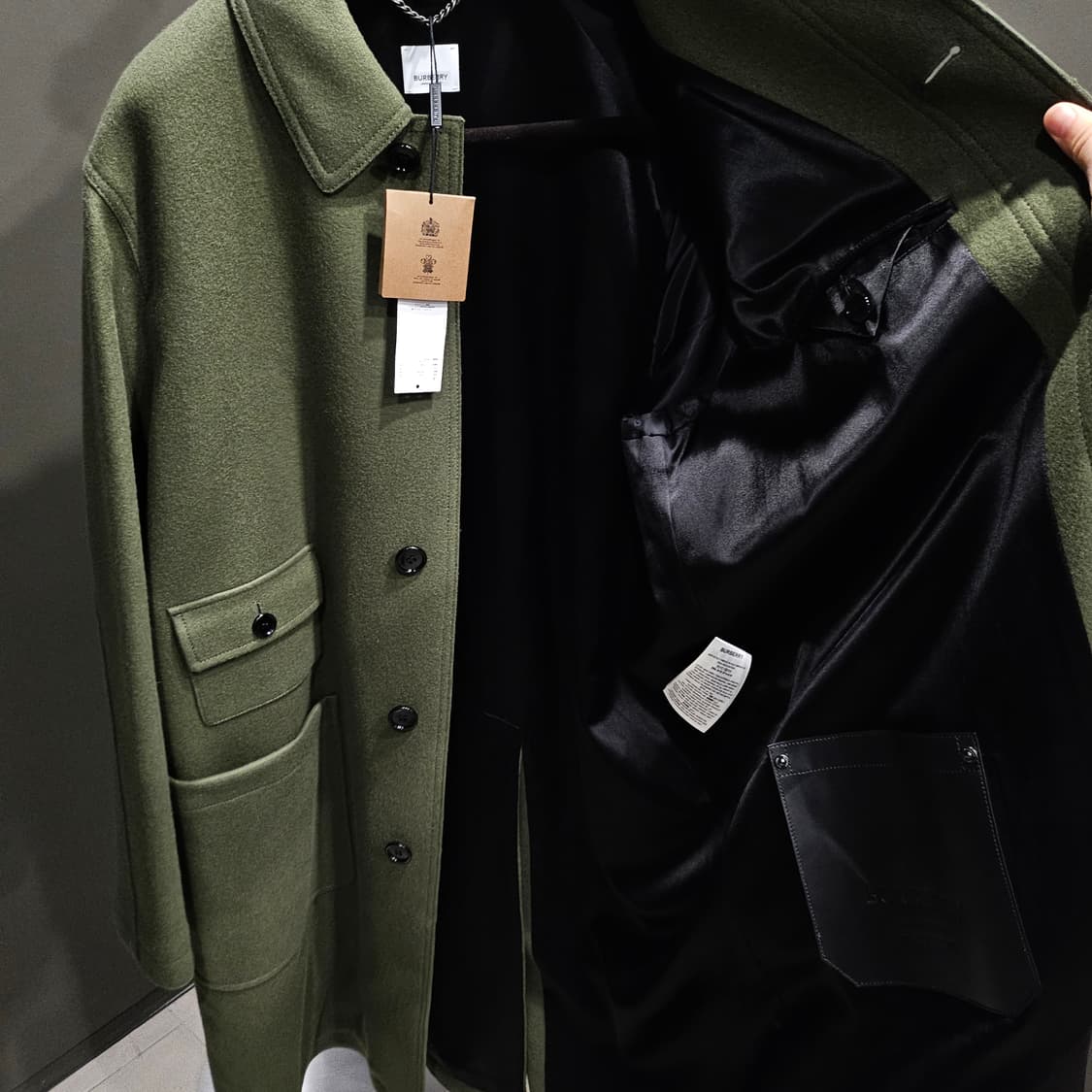 버버리 밀리터리 포켓 발마칸 코트 상품이미지4