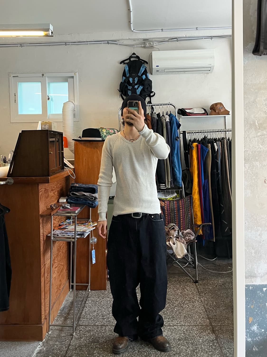 TMT 빅홀리데이 와플 써멀 긴팔티셔츠 상품이미지2