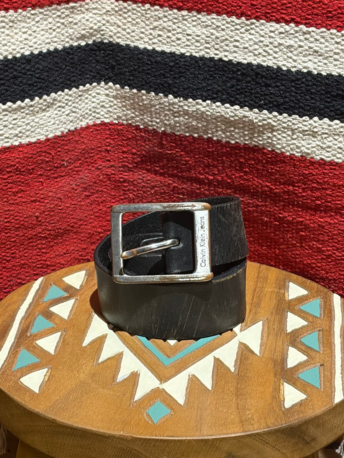 Ck black garisson belt / 캘빈클라인 개리슨 벨트 상품이미지1