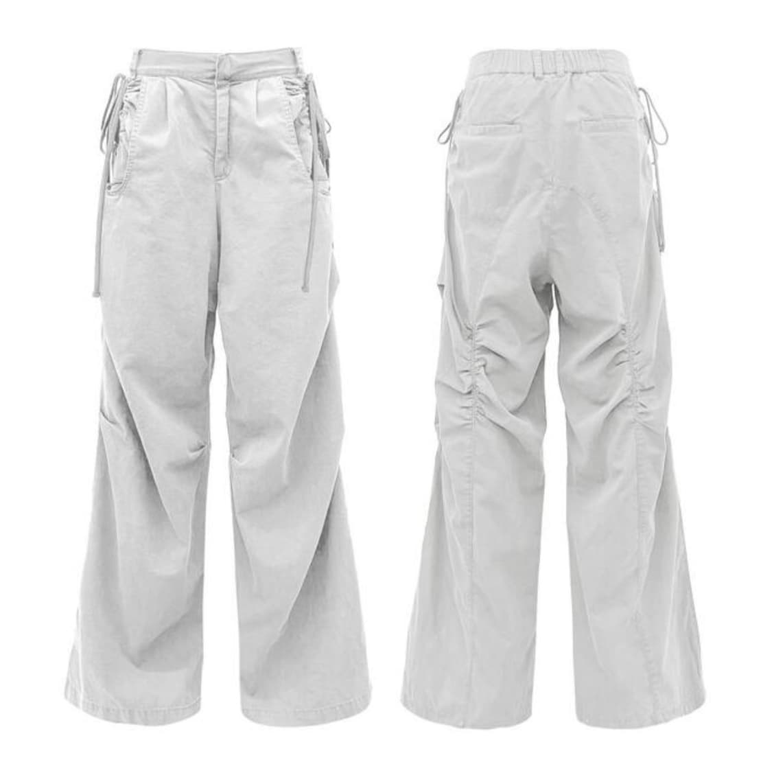 CONSTRICT HOLE WIDE PANTS _ WHITE 상품이미지2