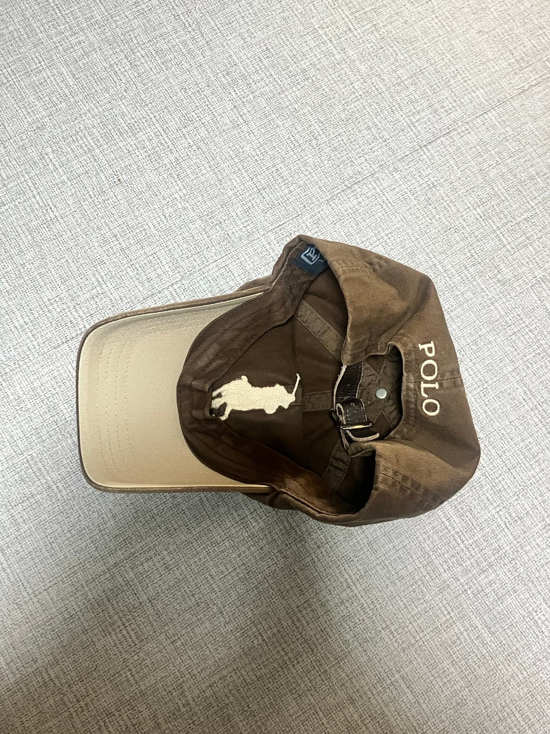 Polo 폴로랄프로렌 빅포니 자수로고 볼캡 브라운 상품이미지4