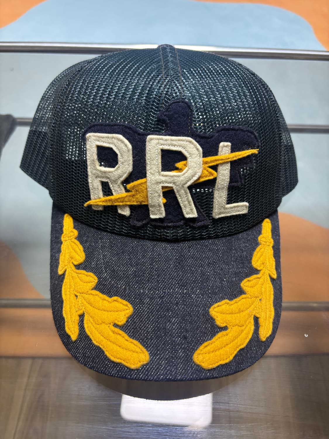 더블알엘 아플리케 메쉬캡 상품이미지1