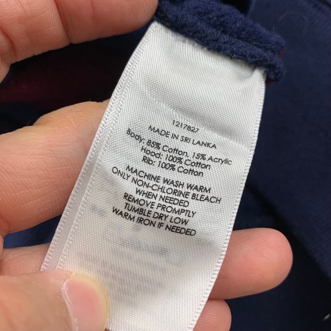 폴로 랄프로렌 포니로고 네이비/버건디 스트립 럭비 후드티 상품이미지8