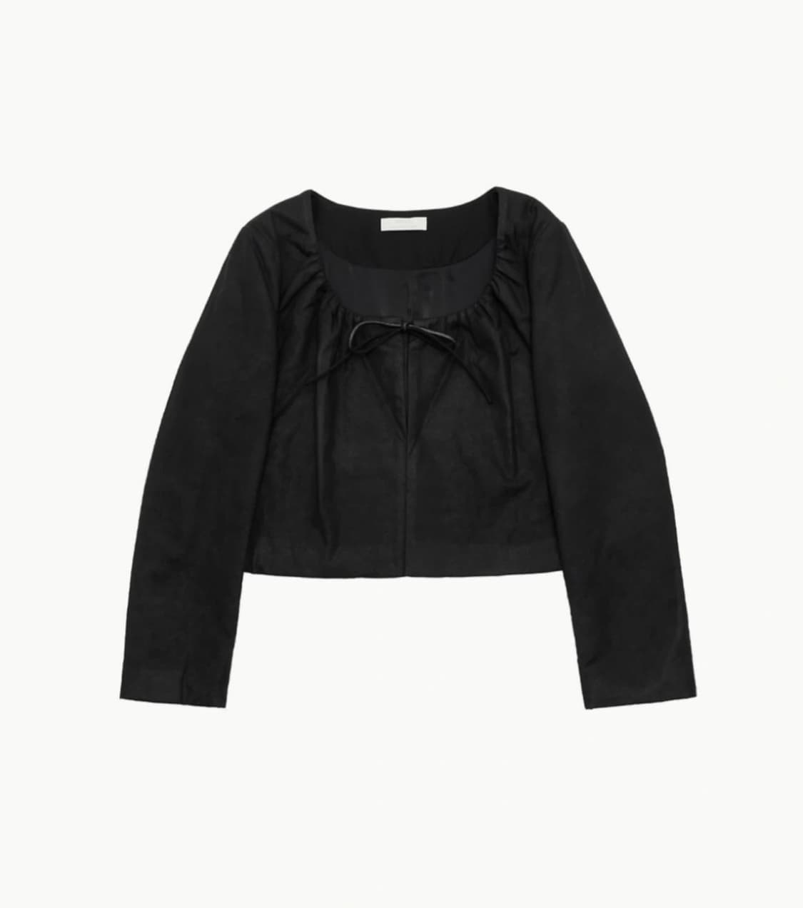 아모멘토 SHEER PADDED CROPPED JACKET 상품이미지1