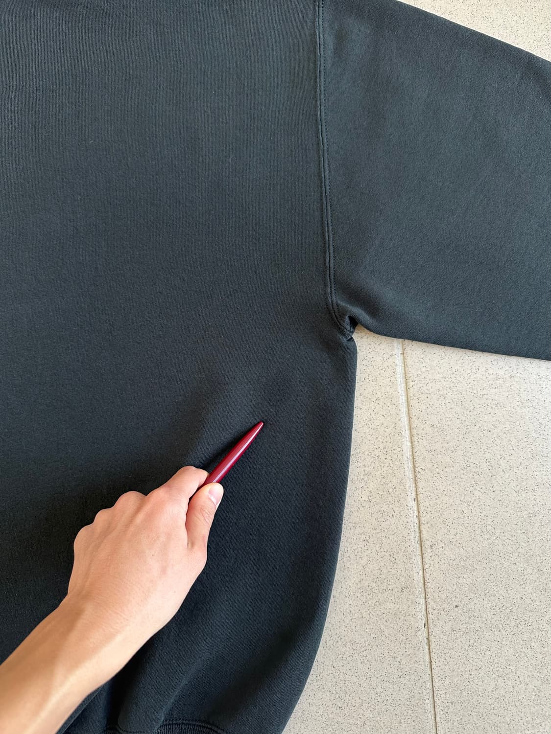 90s 빈티지 러셀 스웻셔츠 블랙 XXL USA 상품이미지7