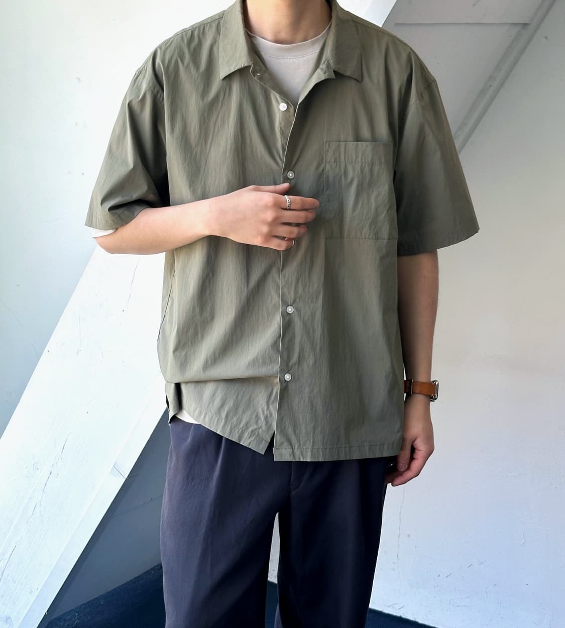 Stretched fabric H/S shirt 상품이미지6