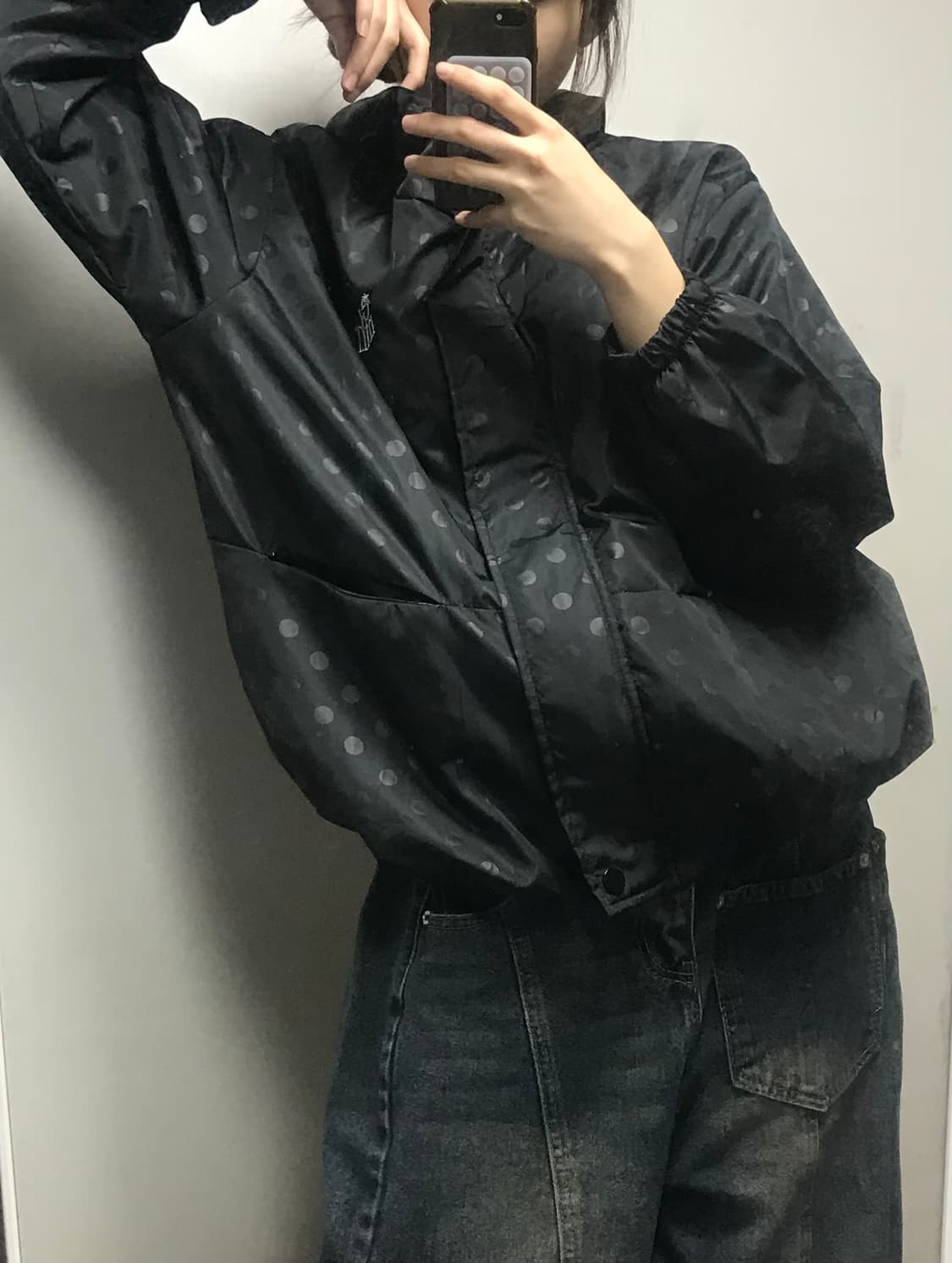 도트 후드집업 상품이미지2