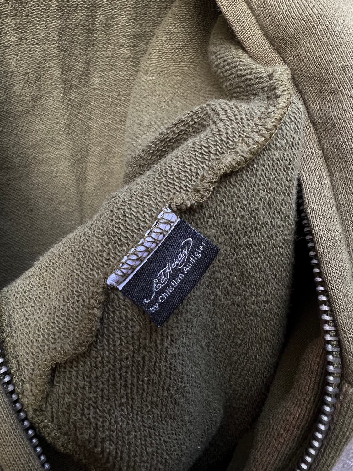 에드하디 올리브색 후드집업 상품이미지6