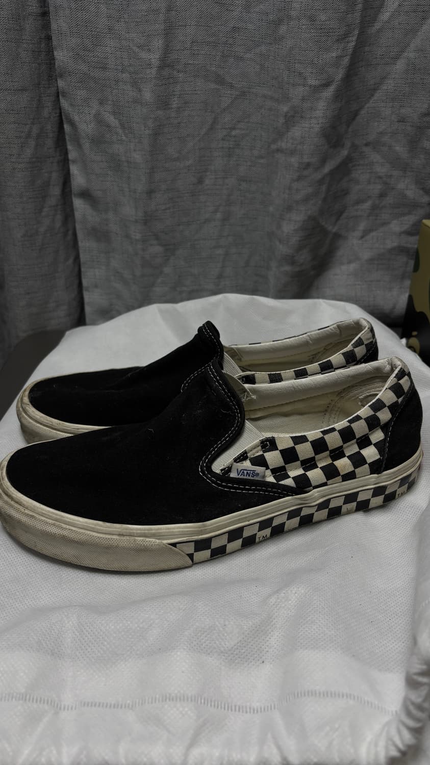 [275] 반스 슬립온 tm 사이드월 체커 블랙 상품이미지1