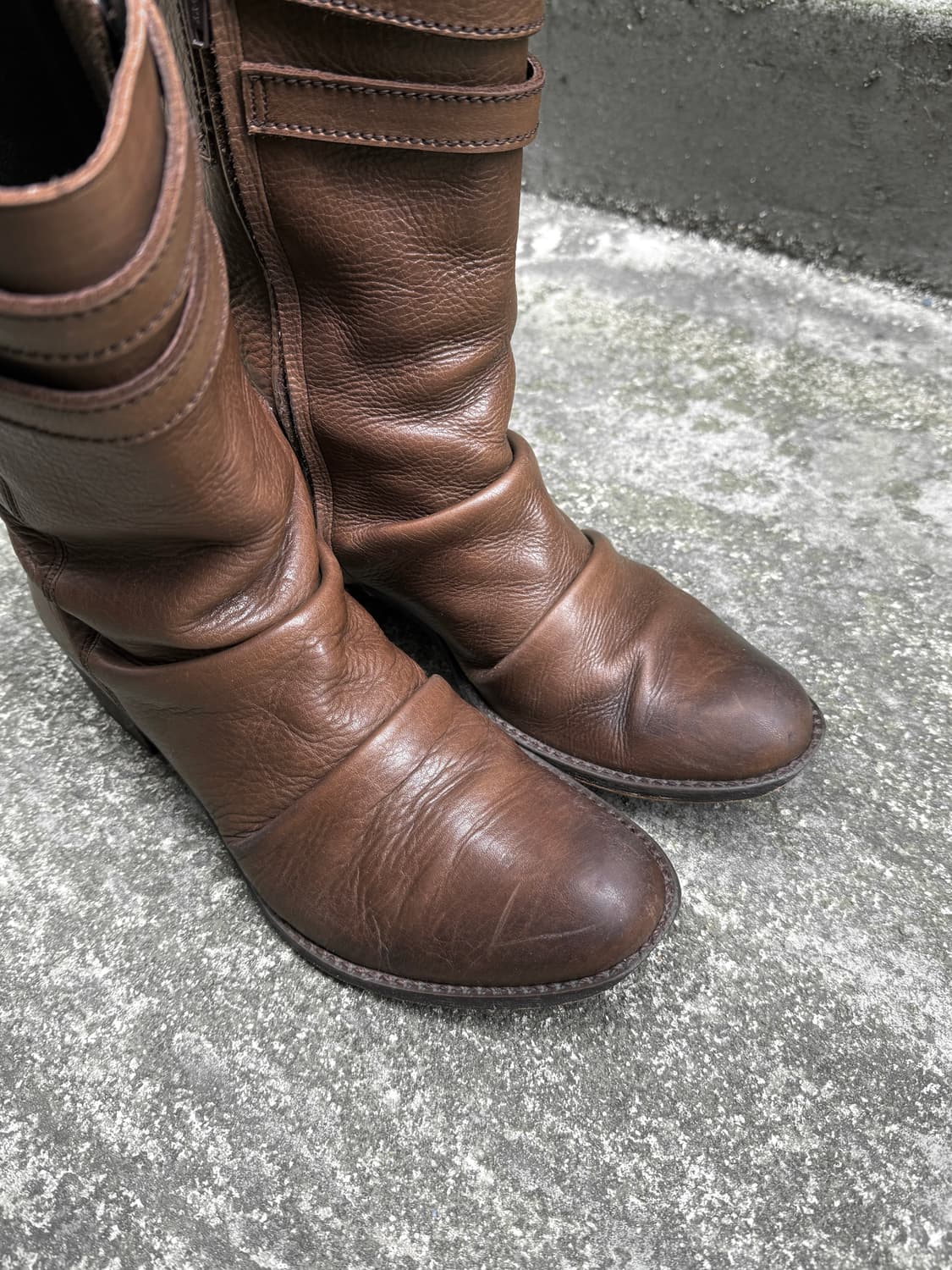 JPN 레더 링클 부츠 상품이미지6