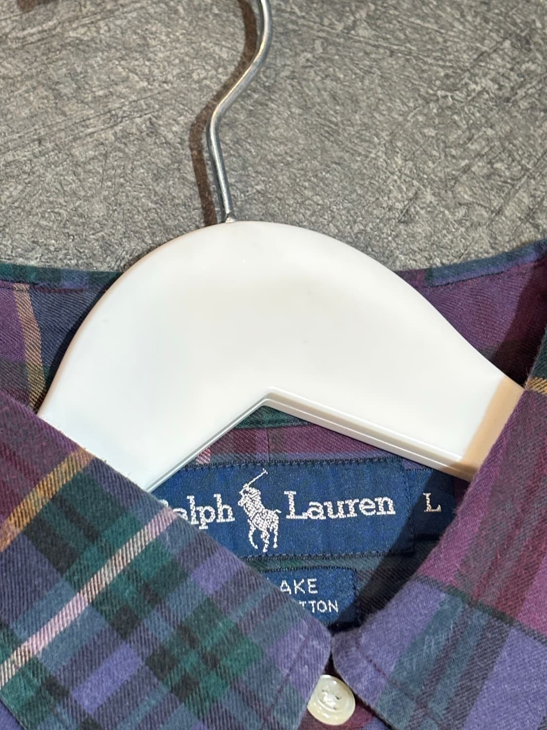 폴로 랄프로렌 체크 남방 셔츠 L 상품이미지5
