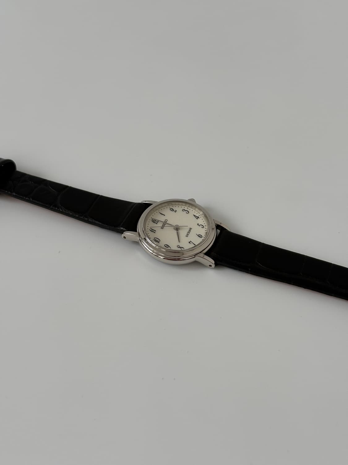 세이코 1990년대 Exceline 아라빅 다이얼 실버 쿼츠 여성 상품이미지6