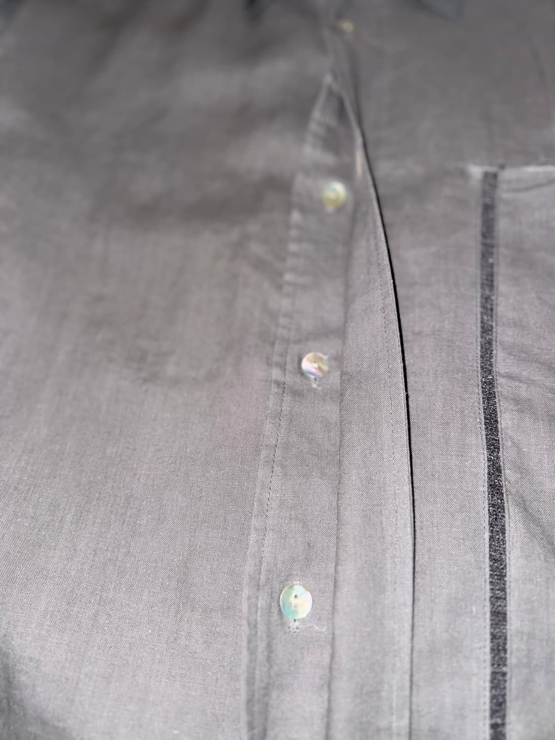 [3] XLIM 엑슬림 EP.5 01 큐프라 릴렉스 핏 셔츠 그레이 상품이미지4