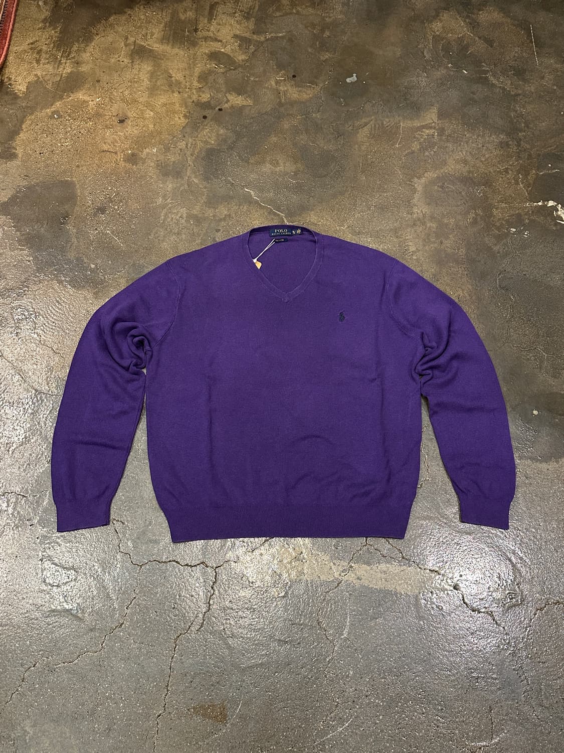 POLO 폴로 랄프로렌 피마코튼 니트 딥퍼플 XL 상품이미지1