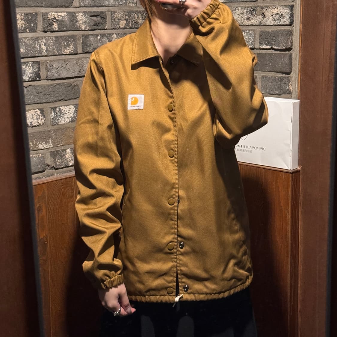 S) 칼하트 WIP 브라운 코치 자켓 상품이미지9