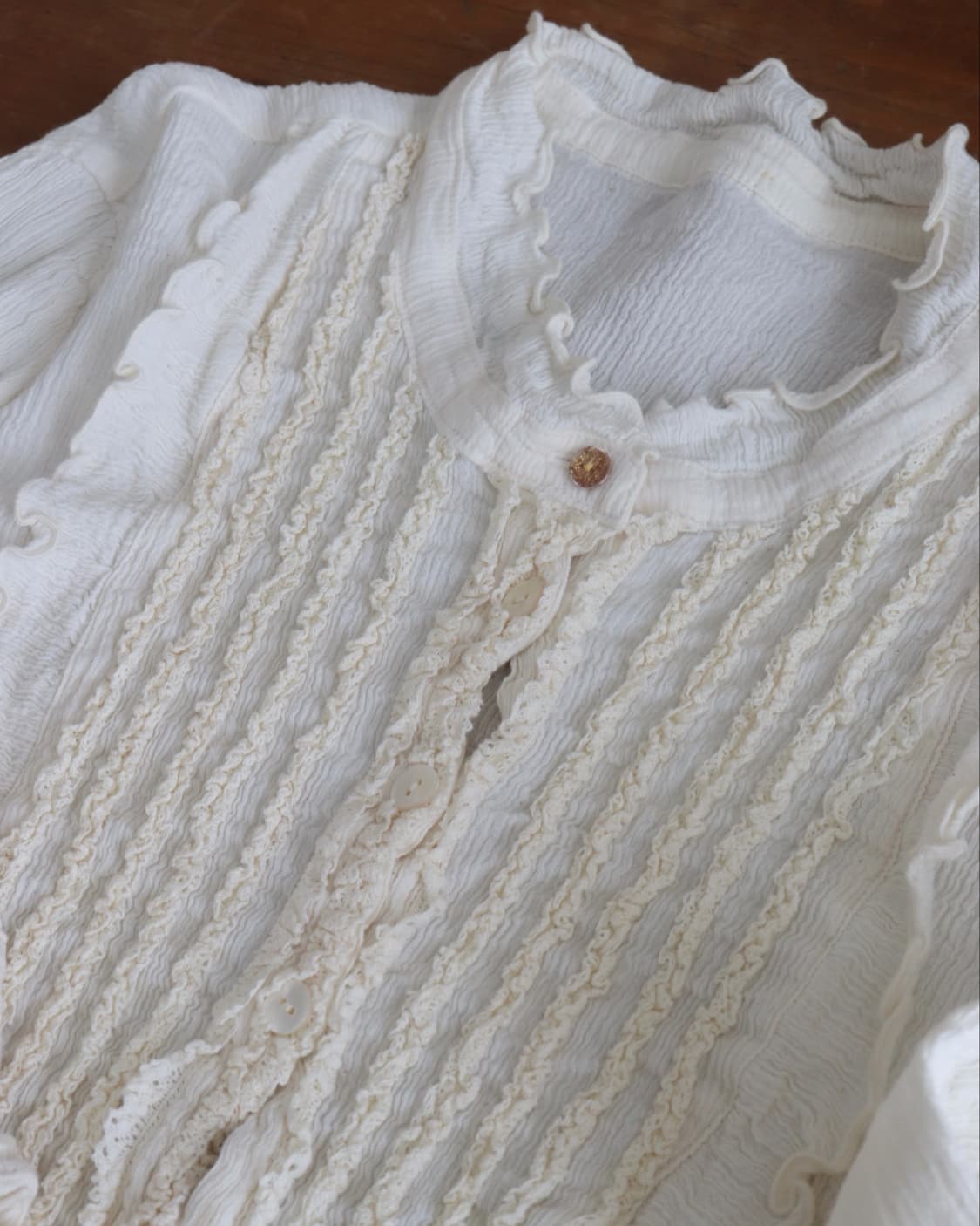 [Tsumori Chisato] Crinkle Pintuck Shirt 상품이미지10