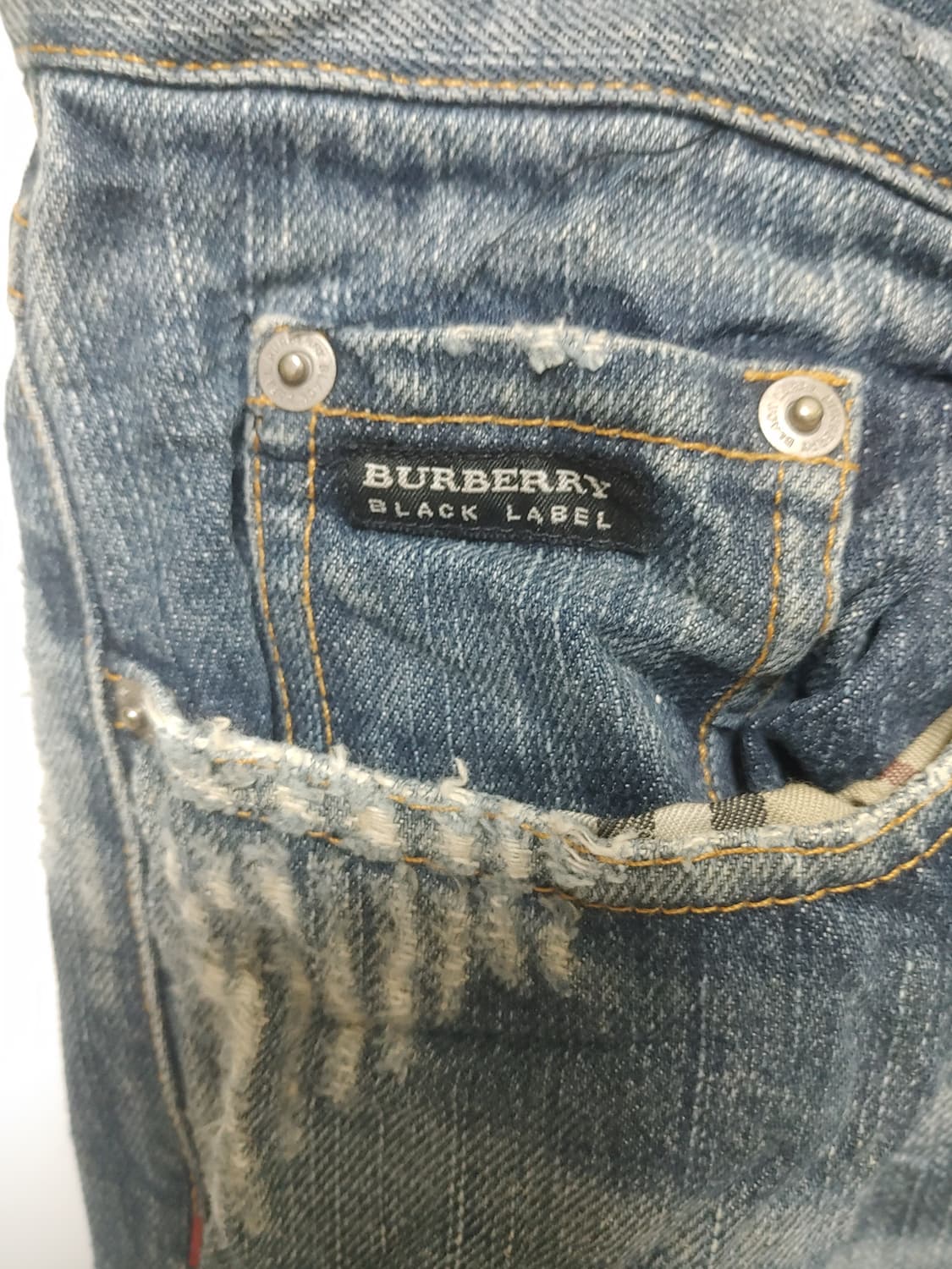 버버리 남성 블랙라벨  청바지-73사이즈(31~32인치) 상품이미지6