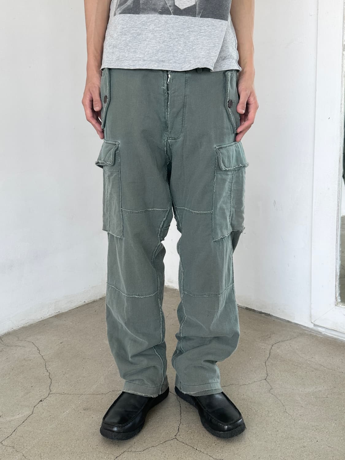 위즈 리미티드 bdu 스웻 카고 와이드 팬츠 상품이미지2